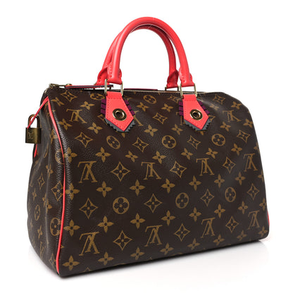 Louis Vuitton Monogram Totem Speedy 30 Flamingo 3 of 8