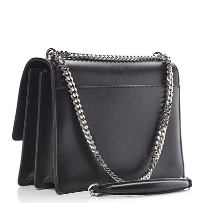 Saint Laurent Calfskin Large Monogram Sunset Black 3 of 11