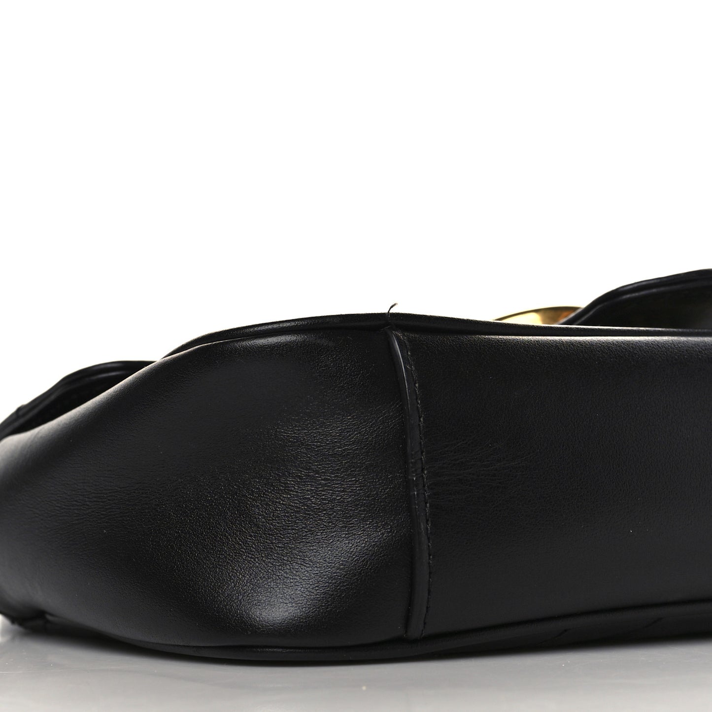 Calfskin Matelasse Mini GG Marmont Shoulder Bag Black