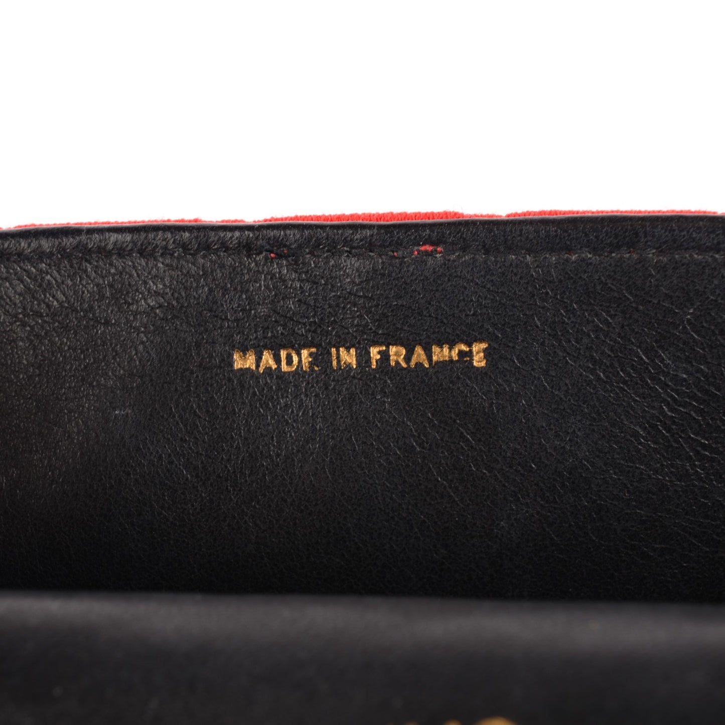 Jersey Quilted Small Single Flap Red