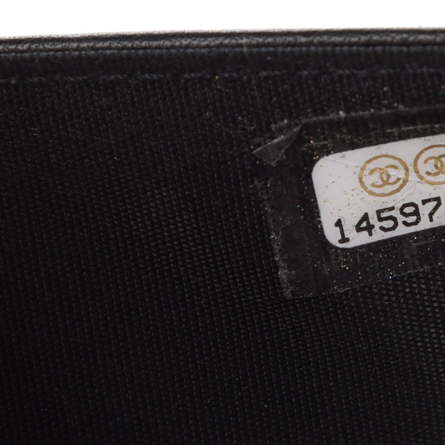 Patent Quilted Brilliant Compact Wallet Black