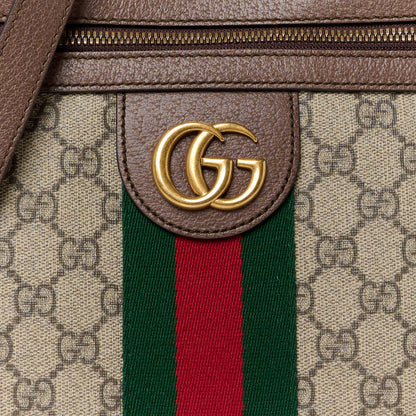 Gucci GG Supreme Monogram Web Small Ophidia Messenger Bag Brown 9 of 11