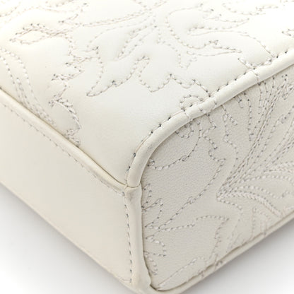 Christian Dior Calfskin Ornamental Embroidered Lady D-Joy White 12 of 15