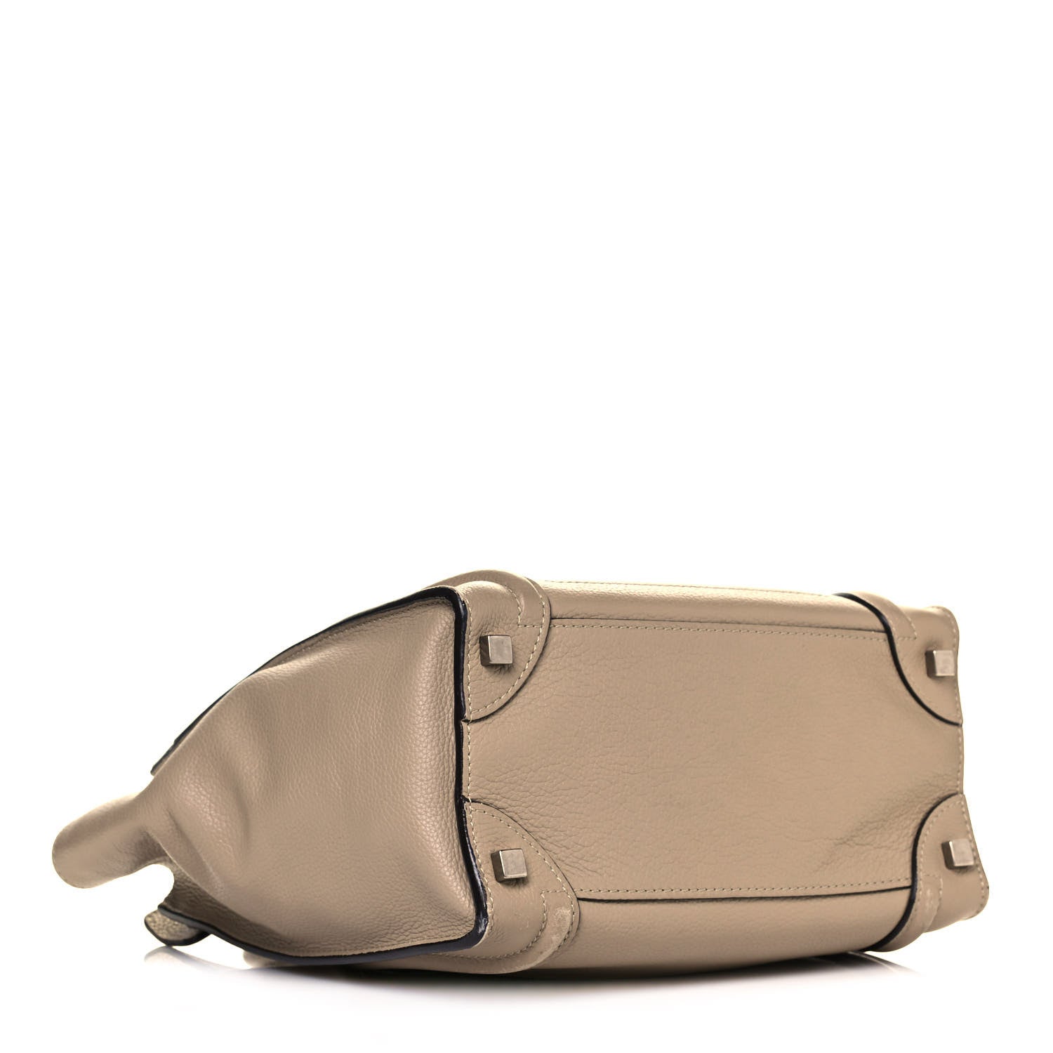 Celine Pebbled Calfskin Micro Luggage Dune 4 of 19