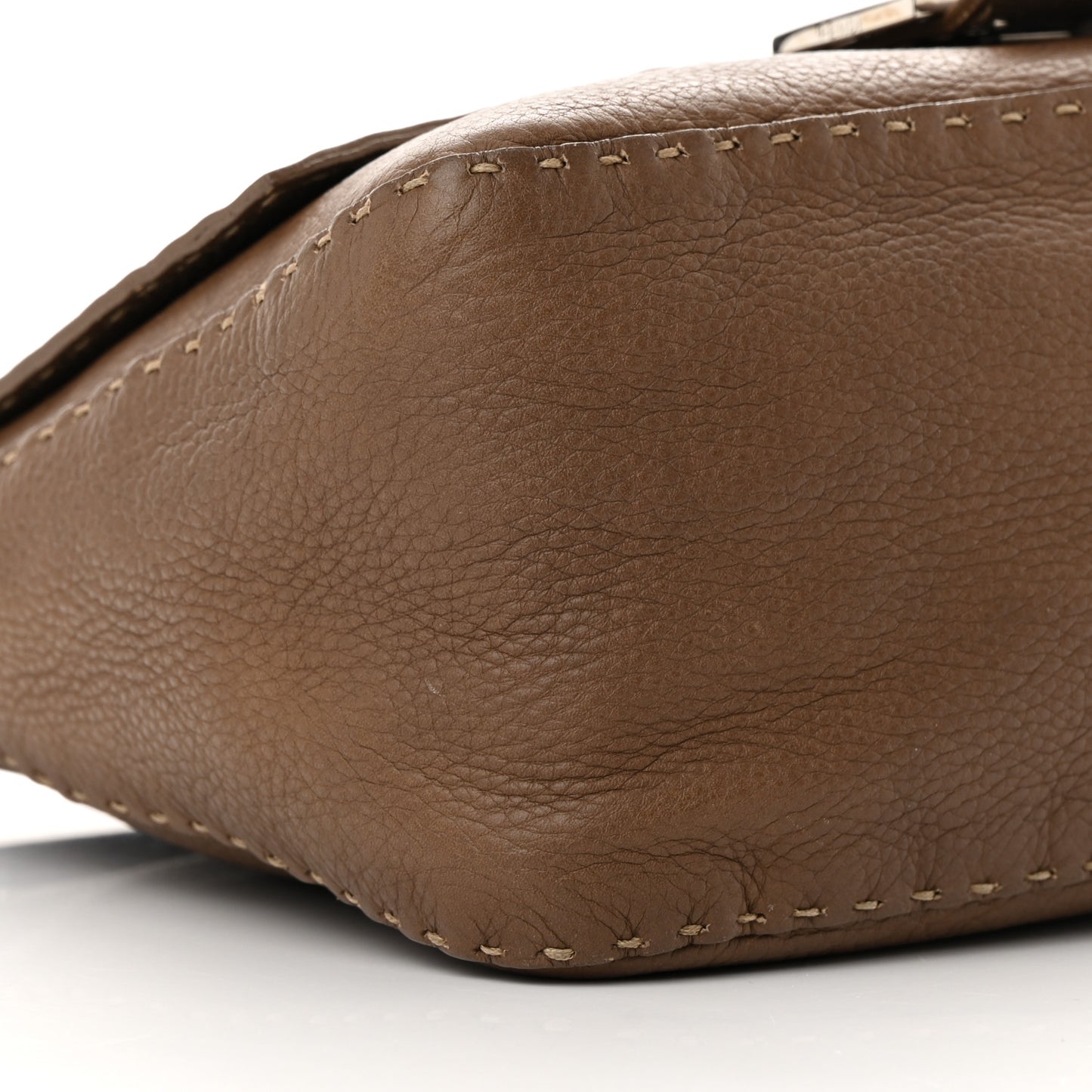 Calfskin Romano Selleria Mama Baguette Brown