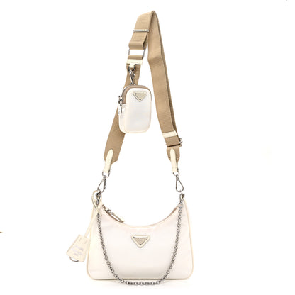 Prada Nylon Re-Edition 2005 Shoulder Bag White 1 of 11