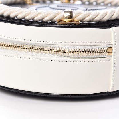 Chanel Crumpled Calfskin Cotton Small En Vogue Round Bag Black 9 of 11