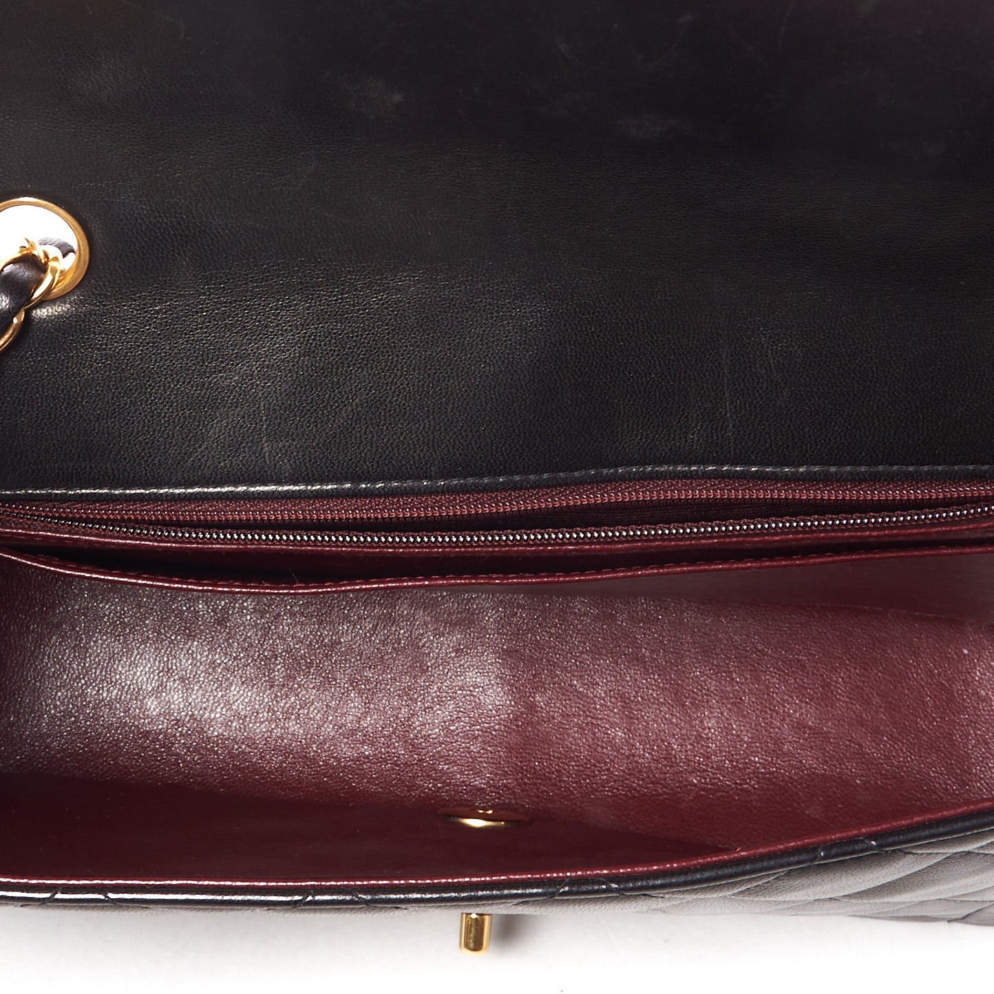Chanel Lambskin Quilted Medium Single Flap Black 7 of 10