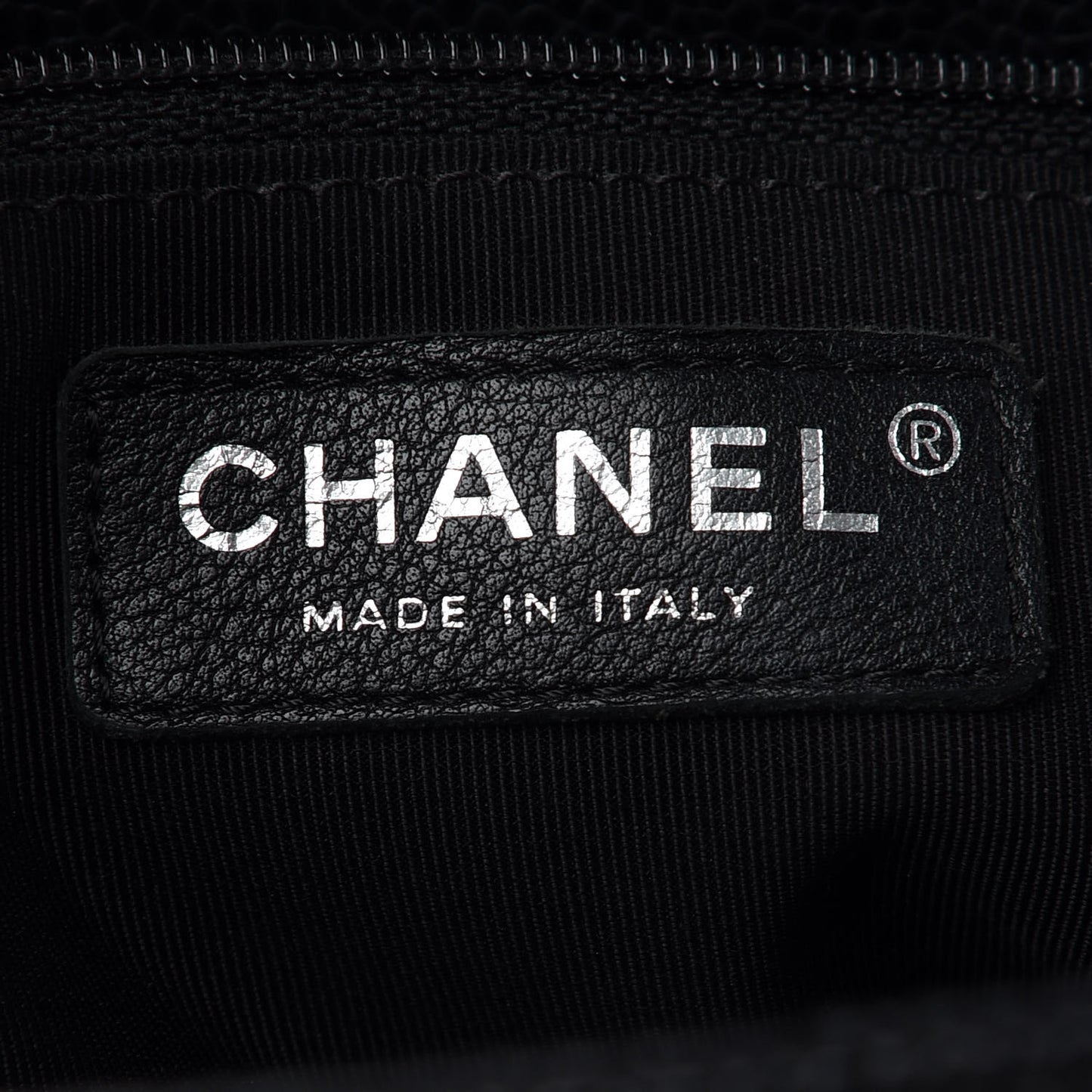 Caviar Quilted Flap Tote Black