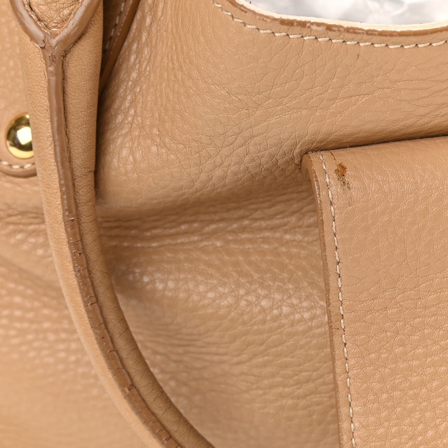 Prada Vitello Daino Pushlock Tote Sughero 19 of 21