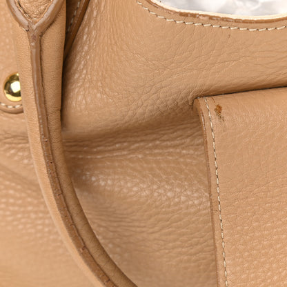 Prada Vitello Daino Pushlock Tote Sughero 19 of 21