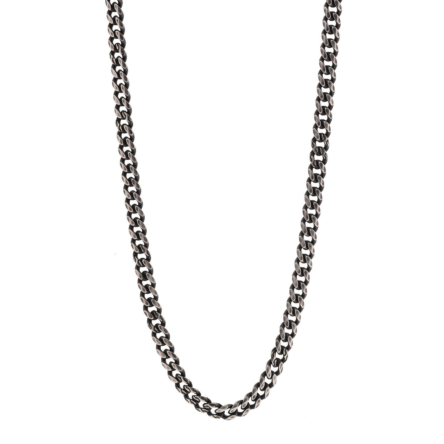Darkened Sterling Silver Asli Cross Necklace