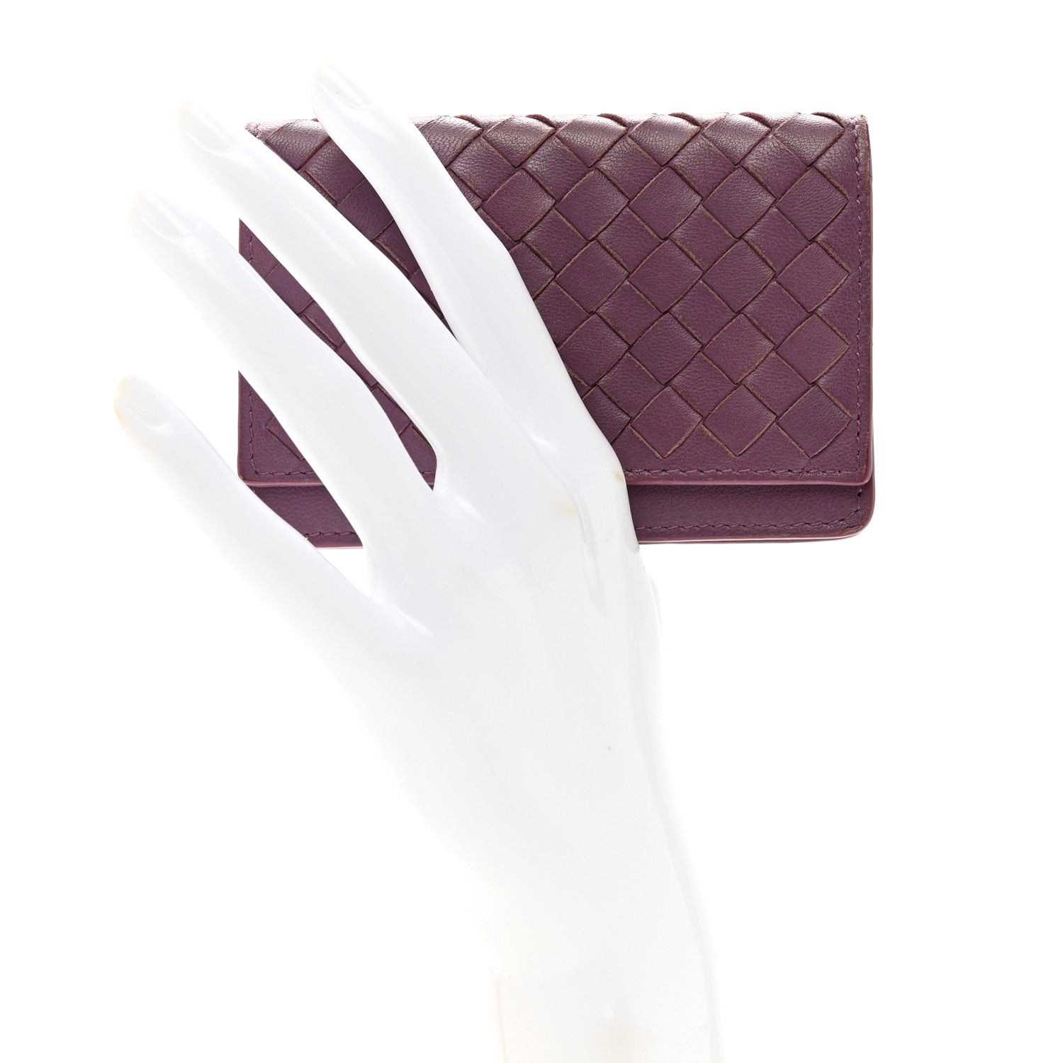 Bottega Veneta Nappa Intrecciato Card Holder Byzantine 2 of 9