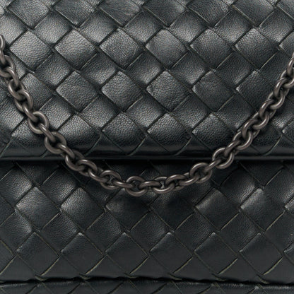 Bottega Veneta Nappa Intrecciato Small Chain Crossbody Black 10 of 12