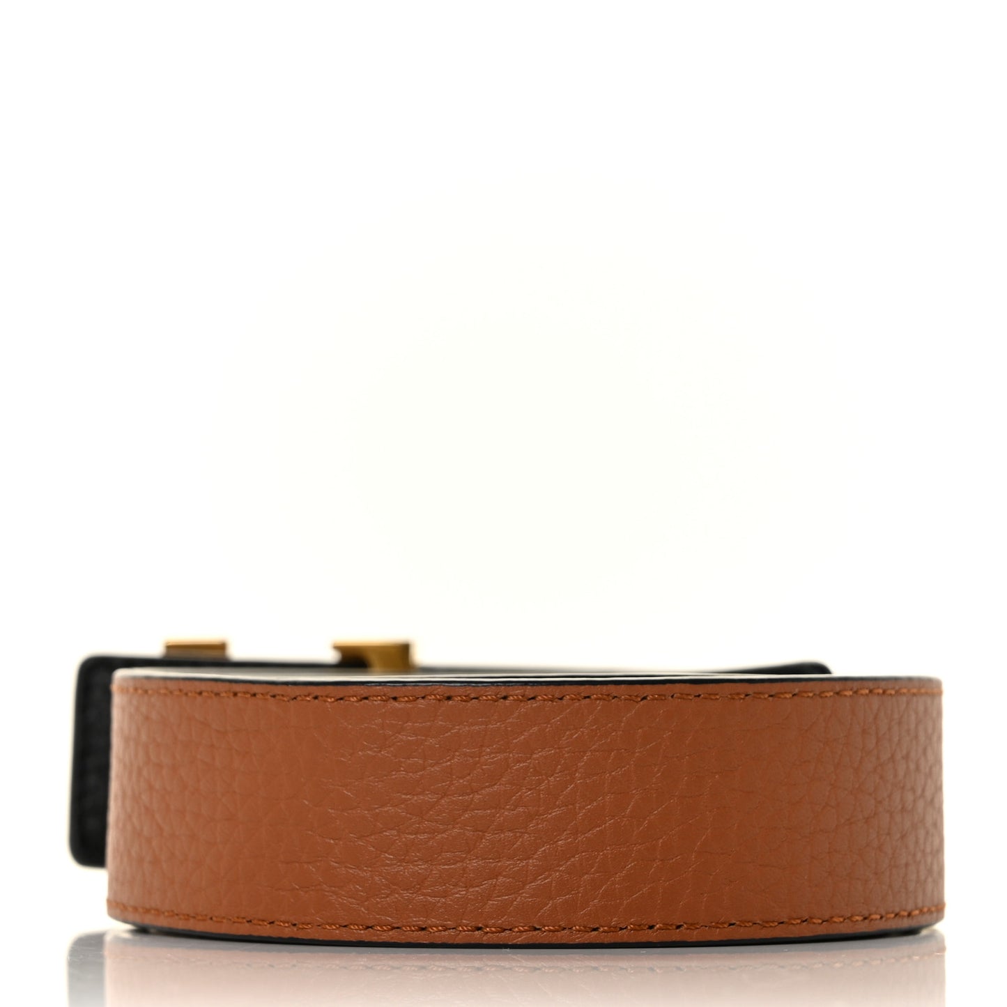 Taurillon Calfskin 40mm LV Initiales Reversible Belt 80 32 Black