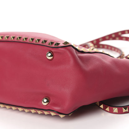 Valentino Garavani Vitello Small Rockstud Tote Fuchsia 7 of 10