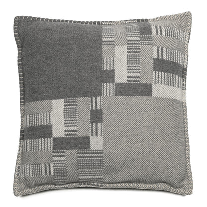 Hermes Wool Cashmere Avalon Paper Block Pillow Gris Acier 1 of 3