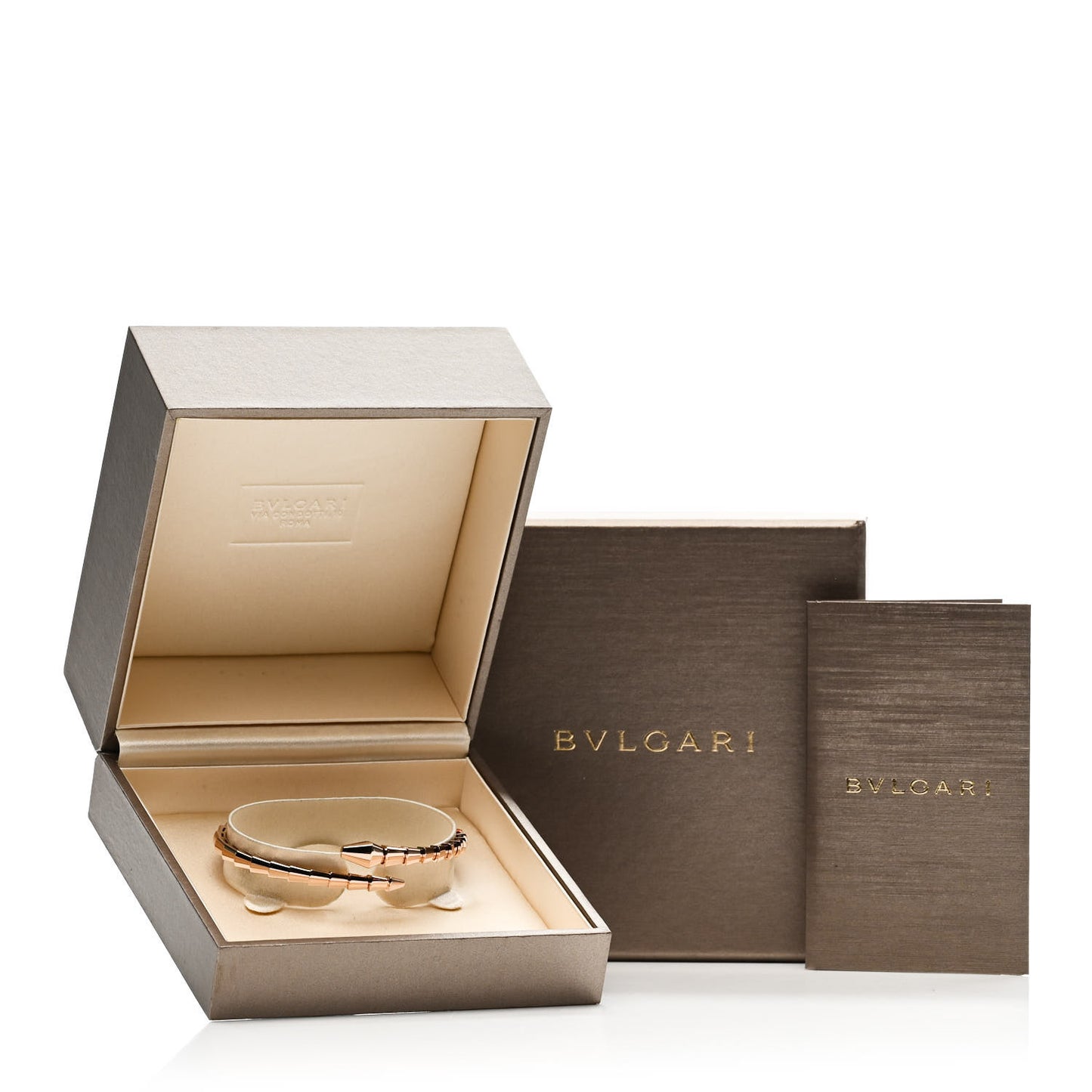 18K Rose Gold Serpenti Viper Bracelet M