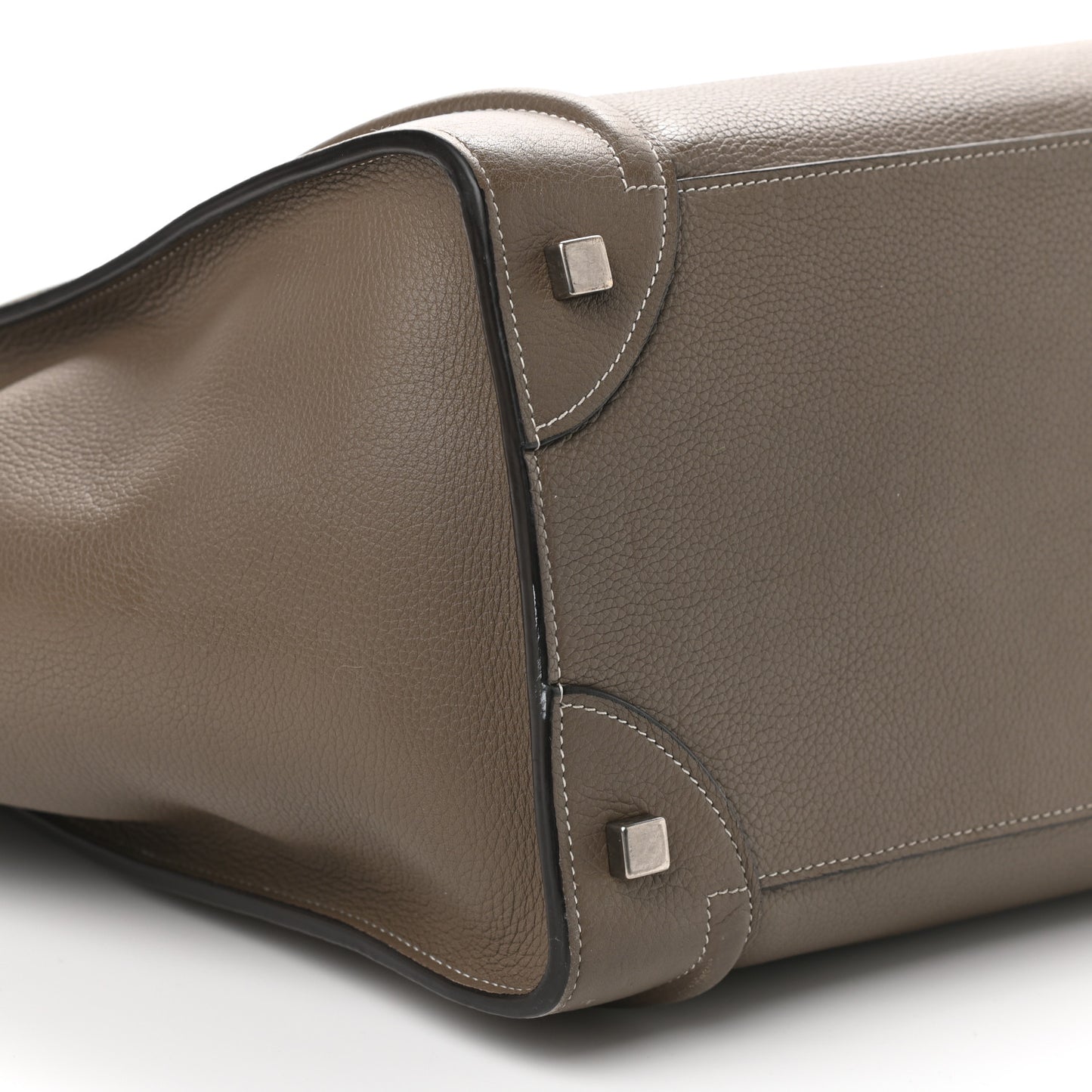 Drummed Calfskin Mini Luggage Souris