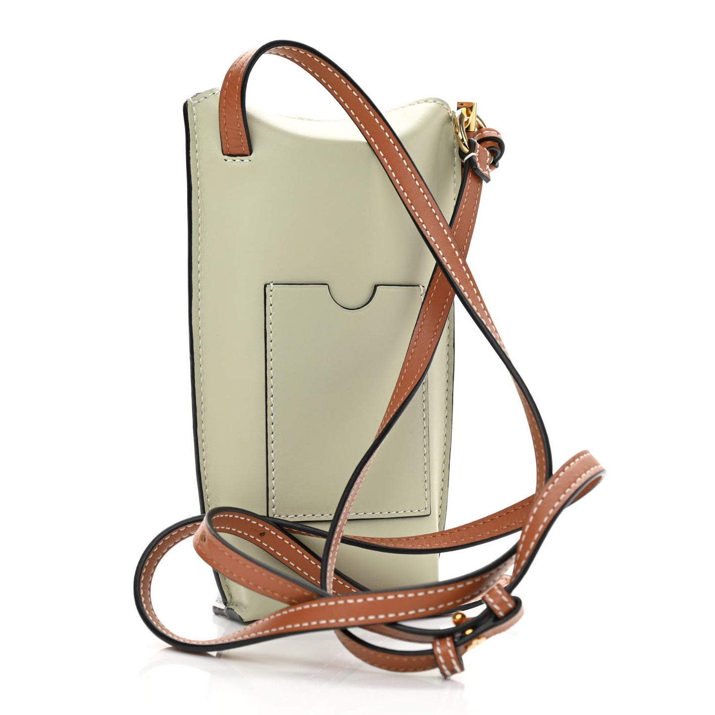 Smooth Calfskin Mini Gate Pocket Kaolin Sage