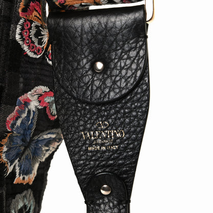 Valentino Garavani Canvas Camubutterfly Rockstud Guitar Strap Multicolor 3 of 4