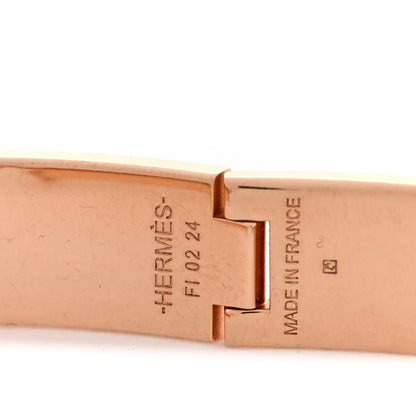 Hermes Enamel Narrow Clic Clac H Bracelet PM Rose Dragee 4 of 5