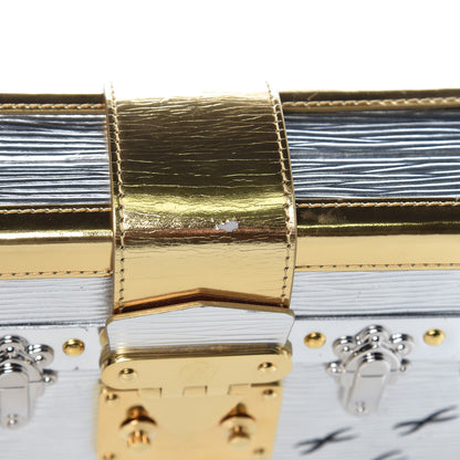 Louis Vuitton Metallic Epi Petite Malle Silver 12 of 15