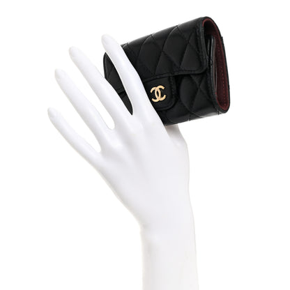 Chanel Lambskin Quilted 4 Key Holder Black 2 of 9