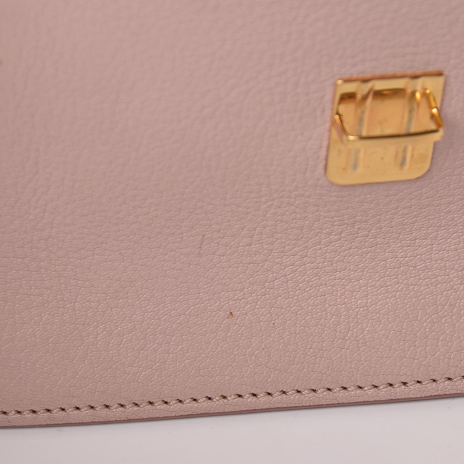 Miu Miu Goatskin Madras Mini Top Handle Bag 10 of 14