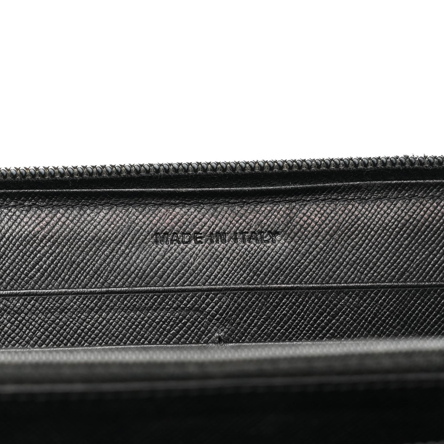 Tessuto Nylon Zip Around Wallet Black
