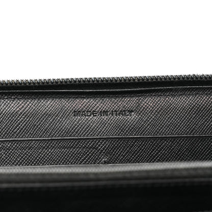 Prada Tessuto Nylon Zip Around Wallet Black 7 of 9