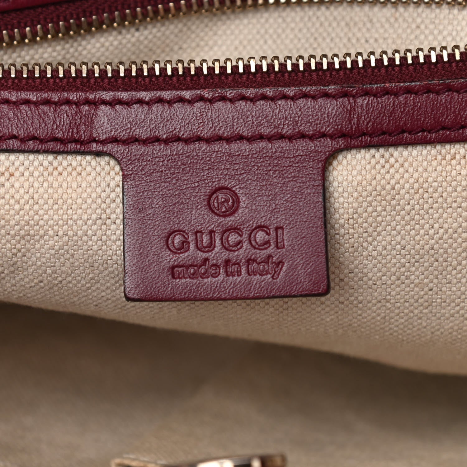 Gucci Monogram Web Medium Mayfair Tote Cherry 6 of 19