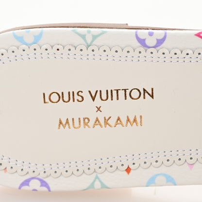 Louis Vuitton LV X TM Monogram Multicolor 6AM Flat Mule Sandals 39 White 8 of 10