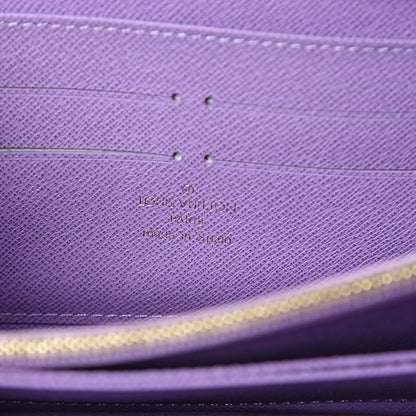 Louis Vuitton Damier Ebene Illustre Zippy Wallet Violet 6 of 7