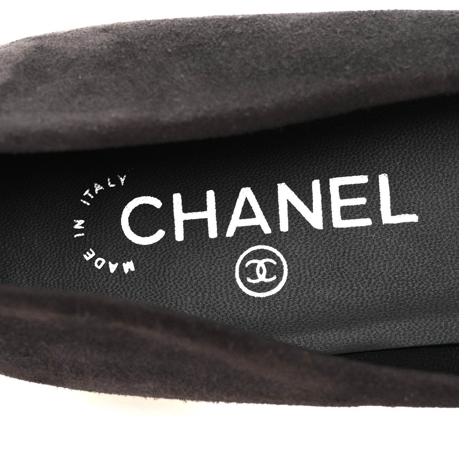 Chanel Suede Satin Cap Toe Ballerina Flats 40 Grey 8 of 10