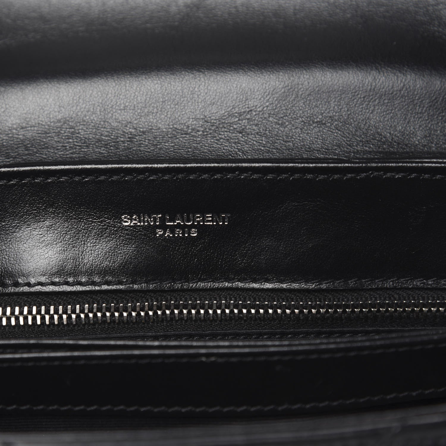 Saint Laurent Calfskin Y Quilted Monogram Toy Loulou Crossbody Bag Black 7 of 10
