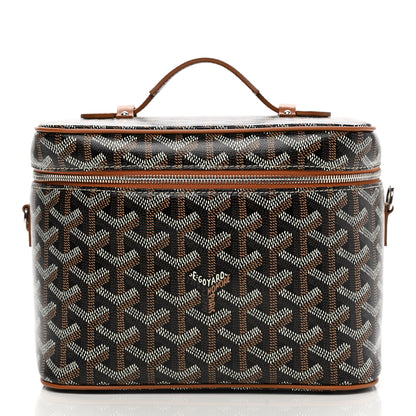 Goyard Goyardine Muse Vanity Case Black Gold 2 of 7