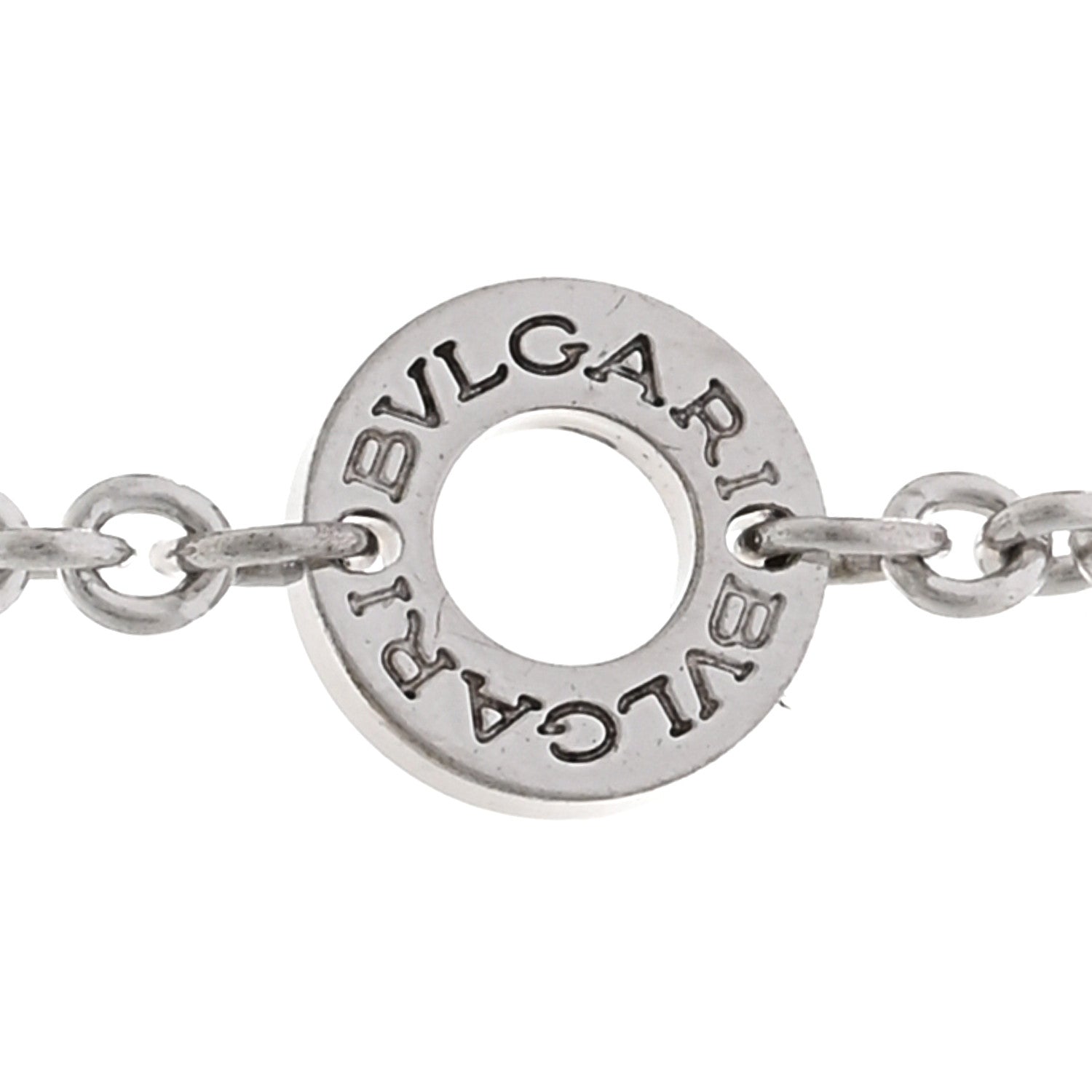 Bulgari Sterling Silver Ceramic Save The Children Pendant Necklace 4 of 6