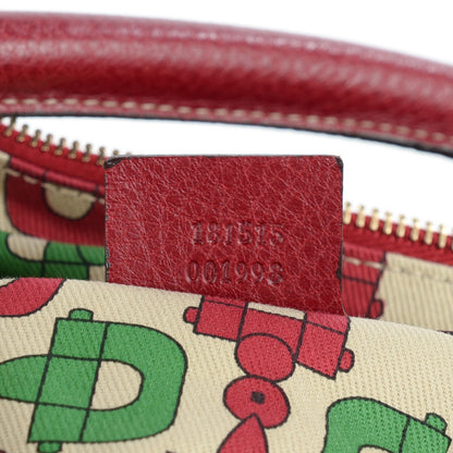 Gucci Pebbled Calfskin Guccissima Trim Medium Signoria Hobo Red 7 of 7