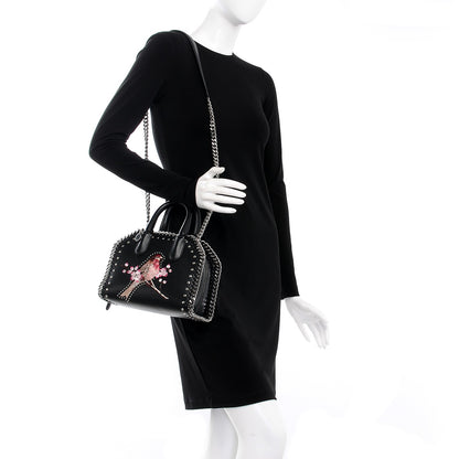 Stella McCartney Eco Alter Nappa Mini Falabella Box Bird Top Handle Bag Black 2 of 8
