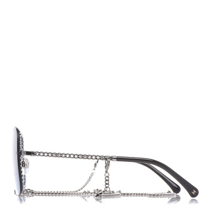 Chanel Chain Square Sunglasses 4244 Blue 3 of 8