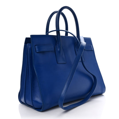Saint Laurent Calfskin Small Sac De Jour Blue Majorelle 3 of 11