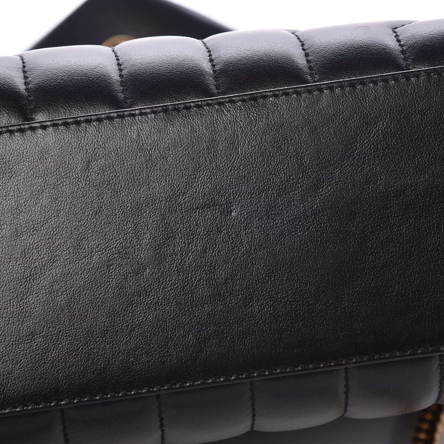 Saint Laurent Calfskin Y Quilted Monogram Small Loulou Chain Satchel Black 8 of 8