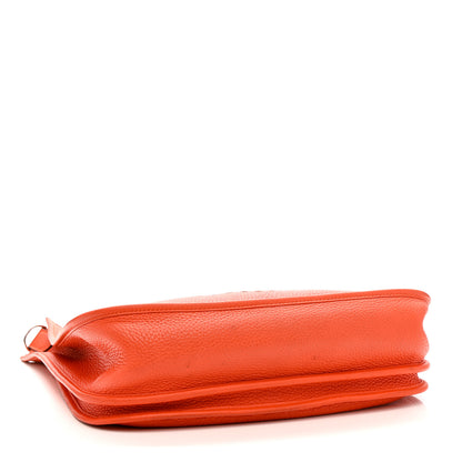 Hermes Taurillon Clemence Evelyne III GM Orange 4 of 14