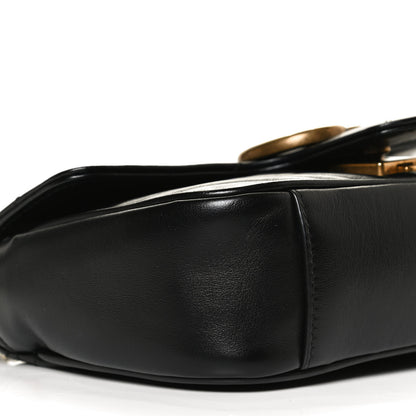 Gucci Calfskin Matelasse Mini GG Marmont Shoulder Bag Black 10 of 14