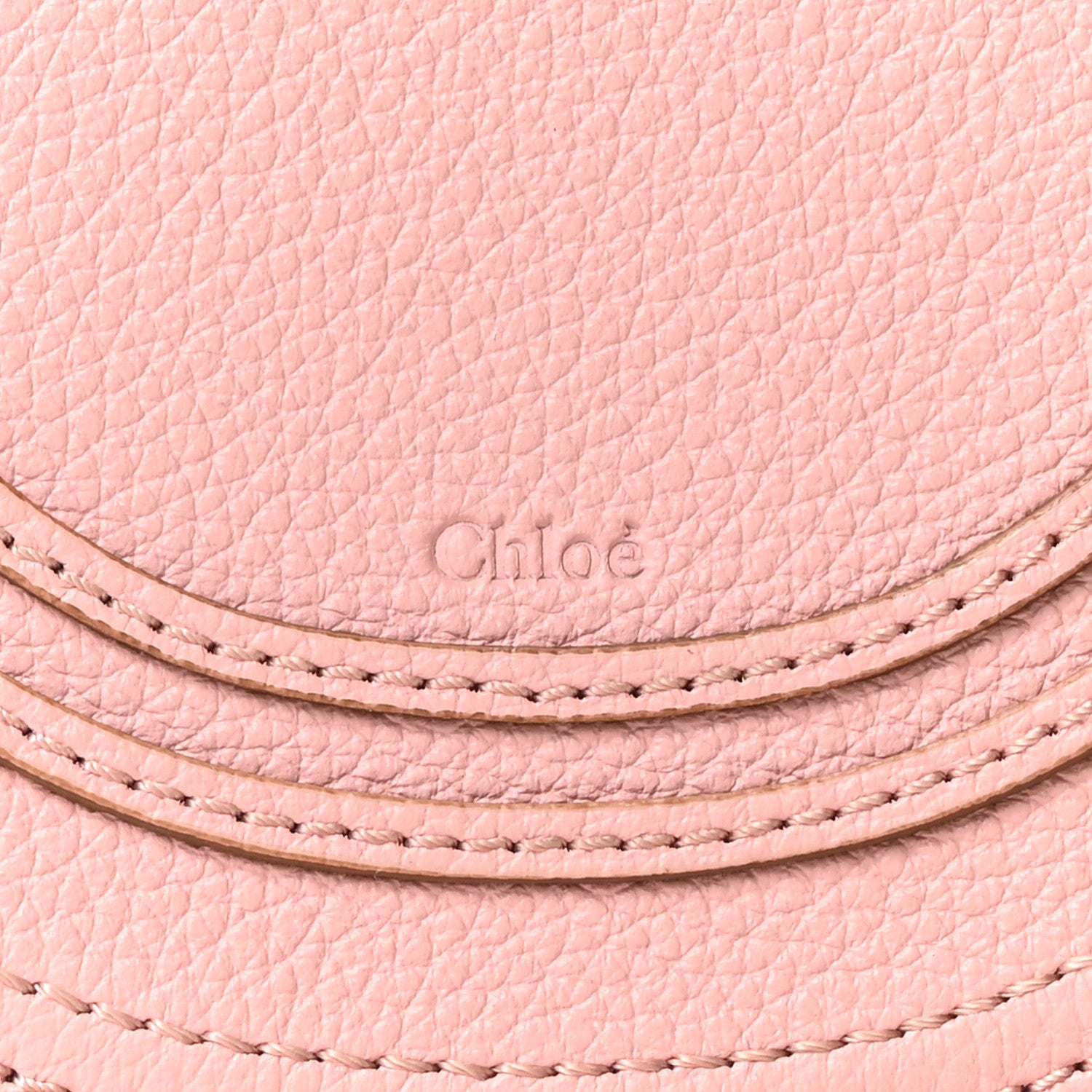 Chloe Grained Calfskin Small Marcie Saddle Bag Blossom Pink 7 of 9