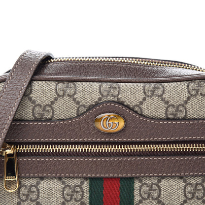 Gucci GG Supreme Monogram Web Mini Ophidia Shoulder Bag Brown 11 of 12