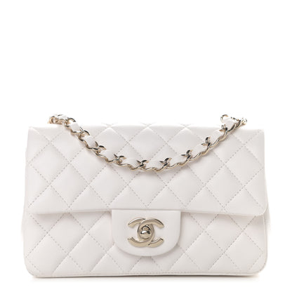Chanel Lambskin Quilted Mini Rectangular Flap White 1 of 11