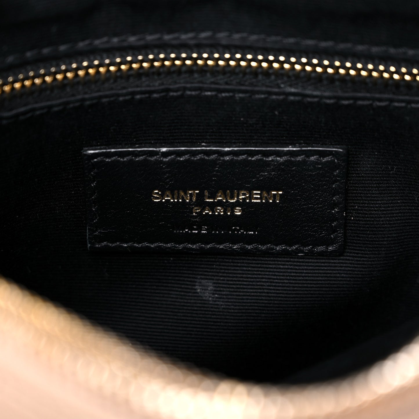 Calfskin Y Quilted Monogram Medium Loulou Chain Satchel Dark Beige