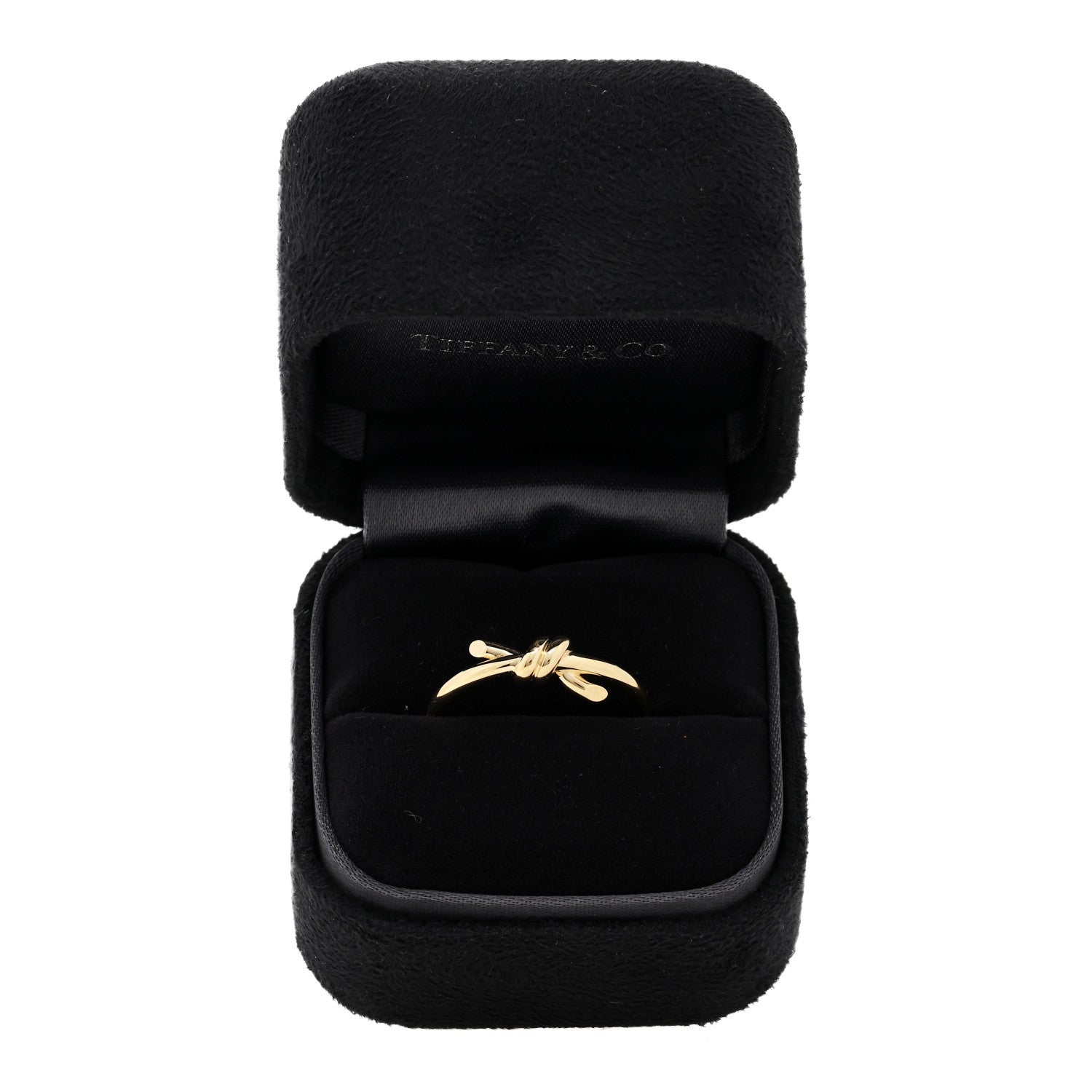 Tiffany 18K Yellow Gold Knot Ring 54 7 5 of 5